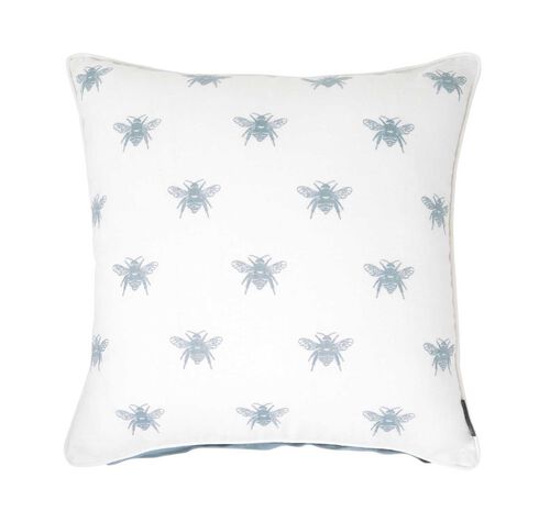 Wallace Cotton Bee Swarm Embroidered Large Square Cushion Cover