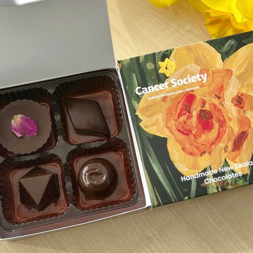 The Seriously Good Chocolate Co. Daffodil Day Assorted Chocolate Box 4Pc
