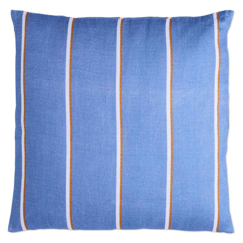 Kip&Co Blue Lagoon Stripe Upholstery Square Couch Cushion image number 0
