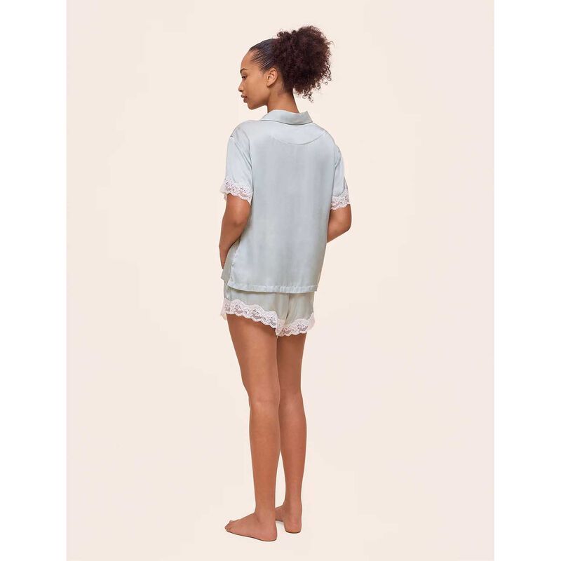 Papinelle Annabelle Satin Lace Boxer Pj Set image number 1