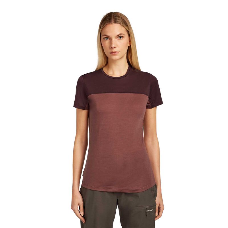 Icebreaker Womens Merino 125 Cool-Lite Sphere III SS Tee Colour Block image number 0