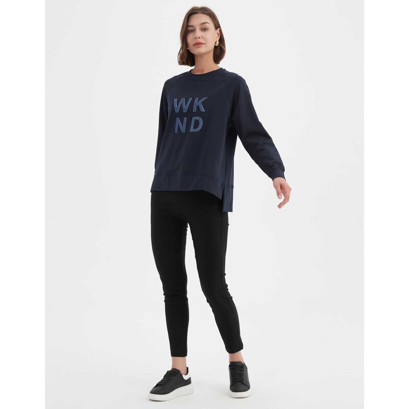 TIRELLI Embossed Metallic Weekend Sweatshirt image number 7