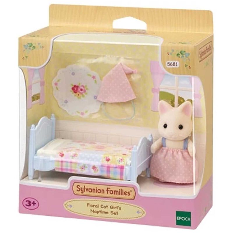 Sylvanian Families Floral Cat Girl's Naptime Set image number 3