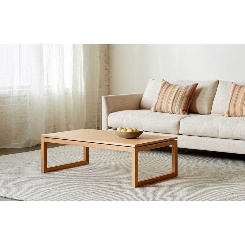 Citt&agrave; Framed Coffee Table Oak 120x60x35.4cmh image number 1
