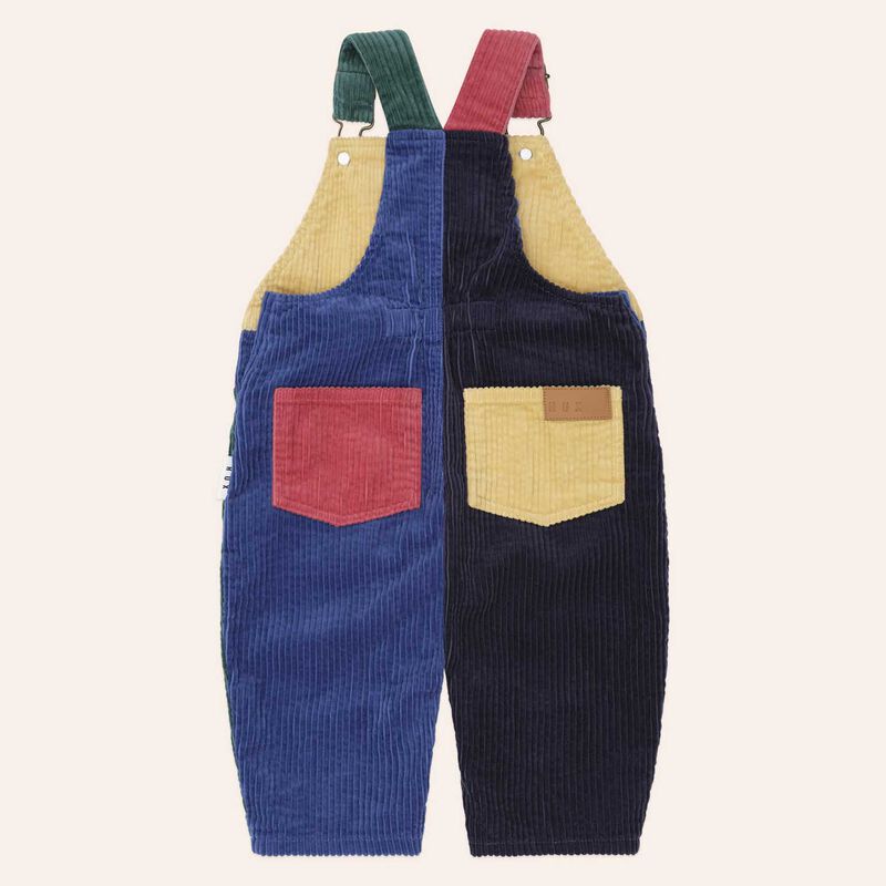 Huxbaby Colour Block Cord Overall 3-5Y image number 1