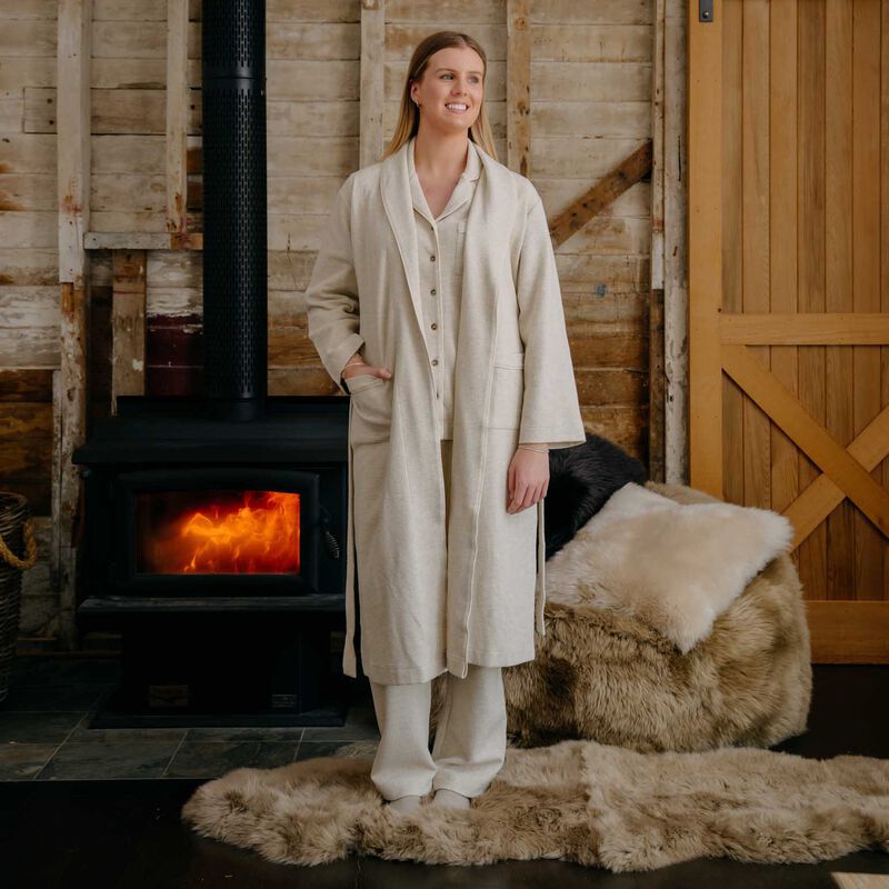 MM Linen Ecru Willow Robe image number 1