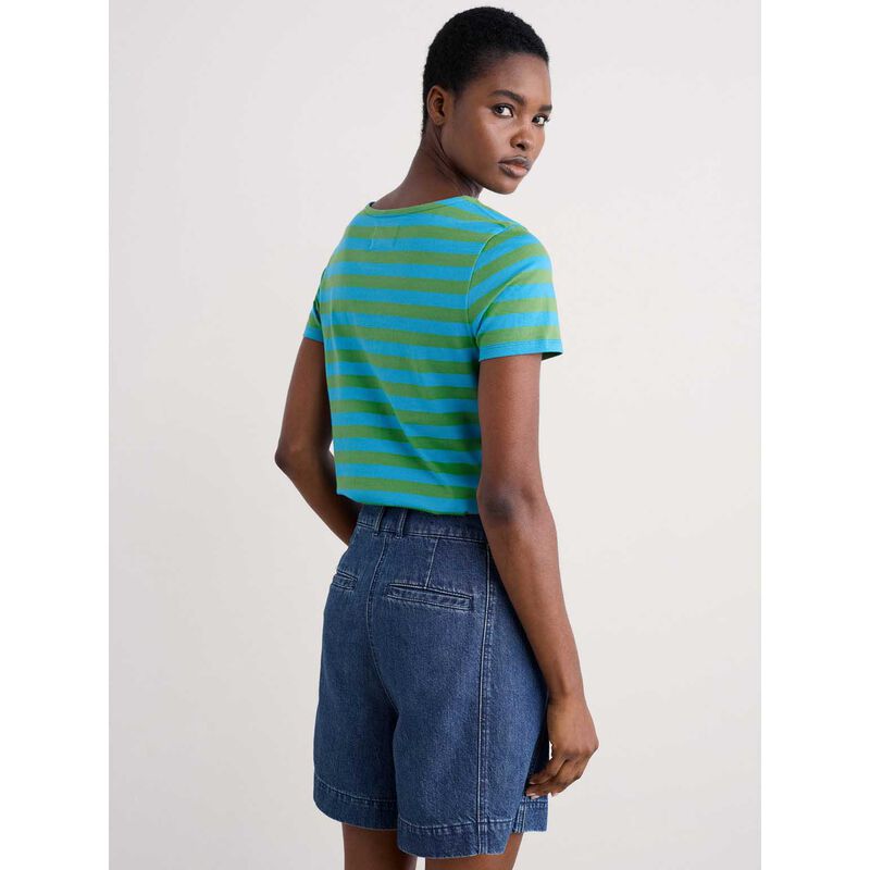 Seasalt Cornwall Sailor T-Shirt Scallion Hedgerow image number 1