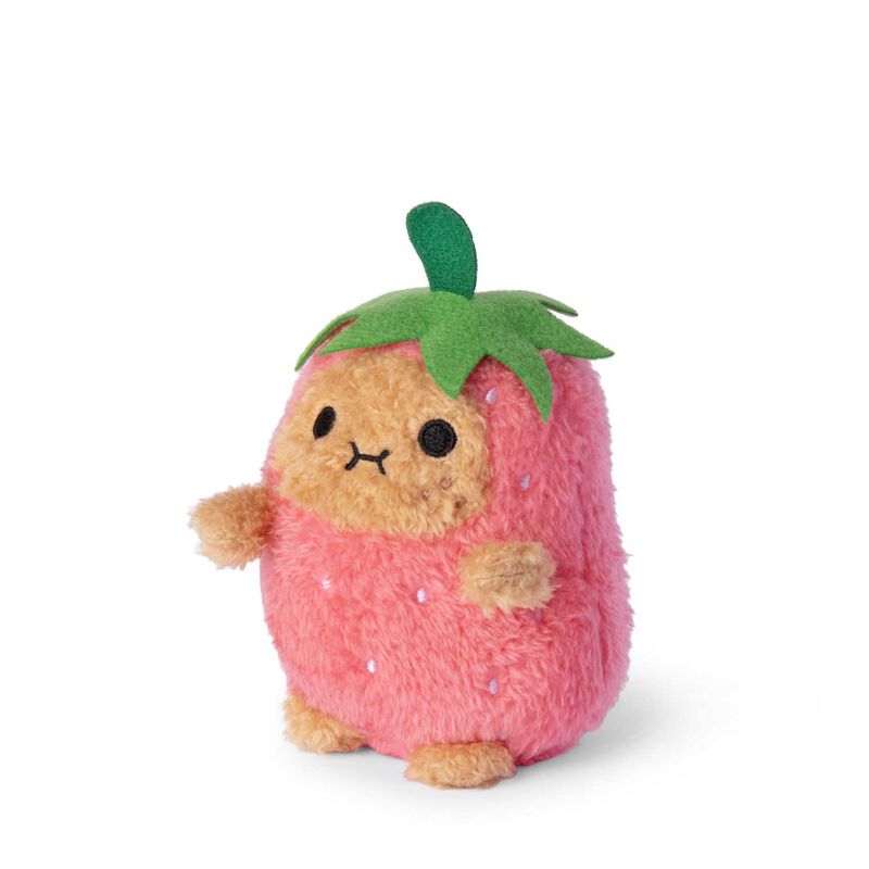 Noodoll Strawberry Ricespud Mini Sitting Plush image number 3