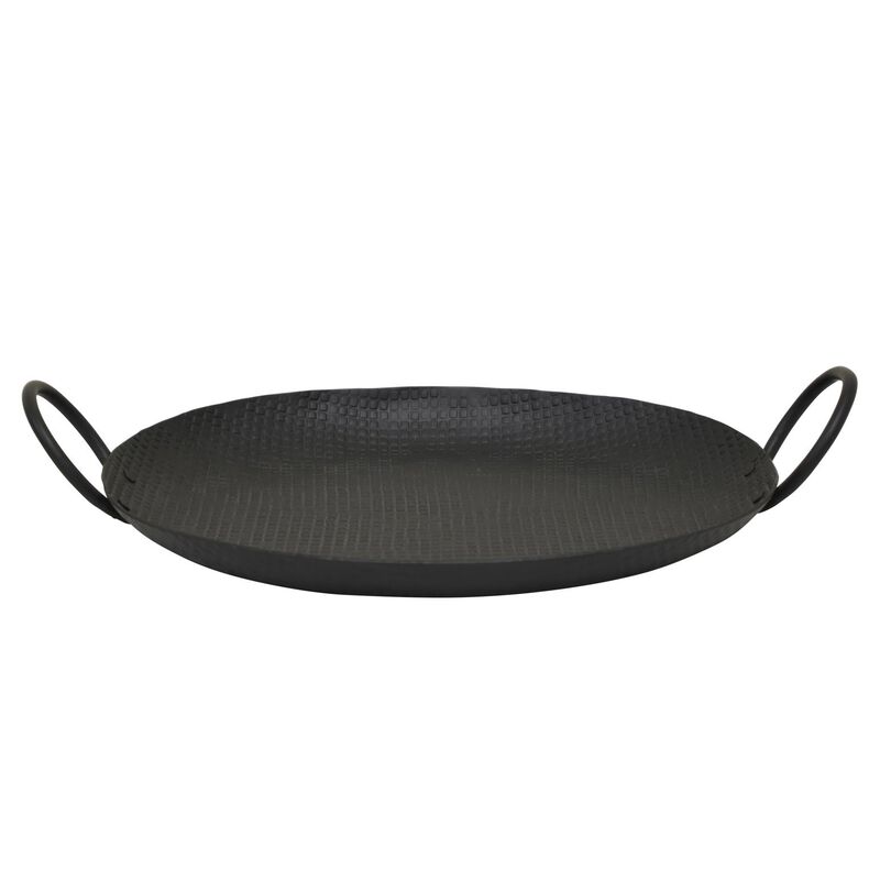 Ankara Tray With Handles - Black image number 0