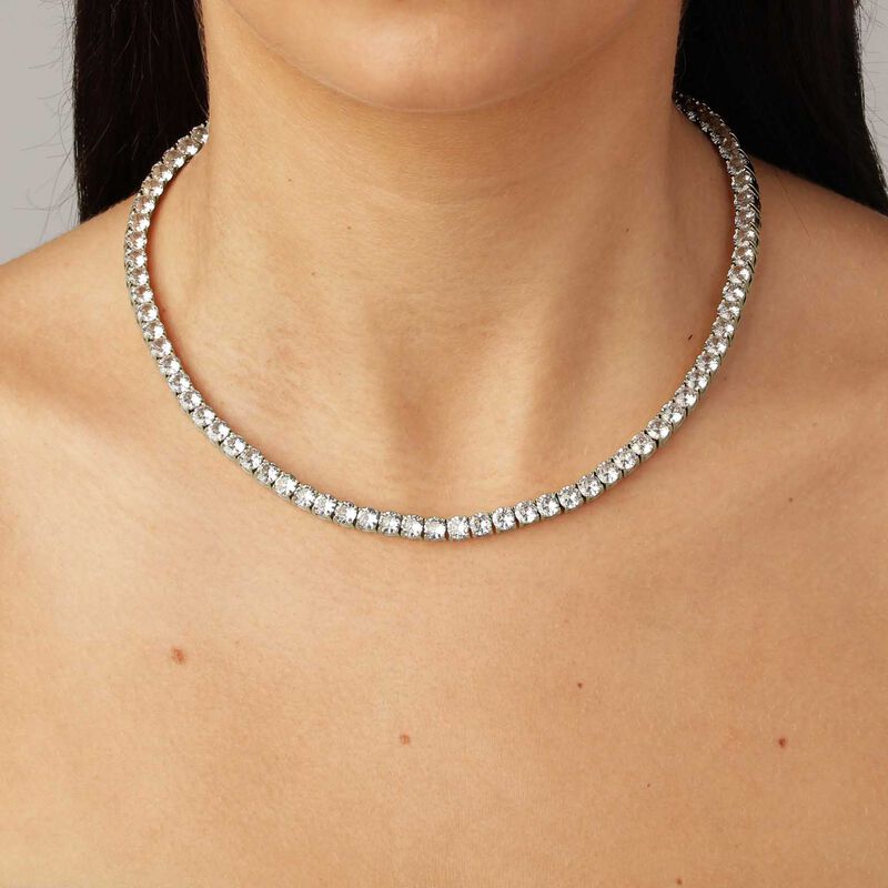 Dyrberg Kern Snake Ss Crystal Necklace image number 1