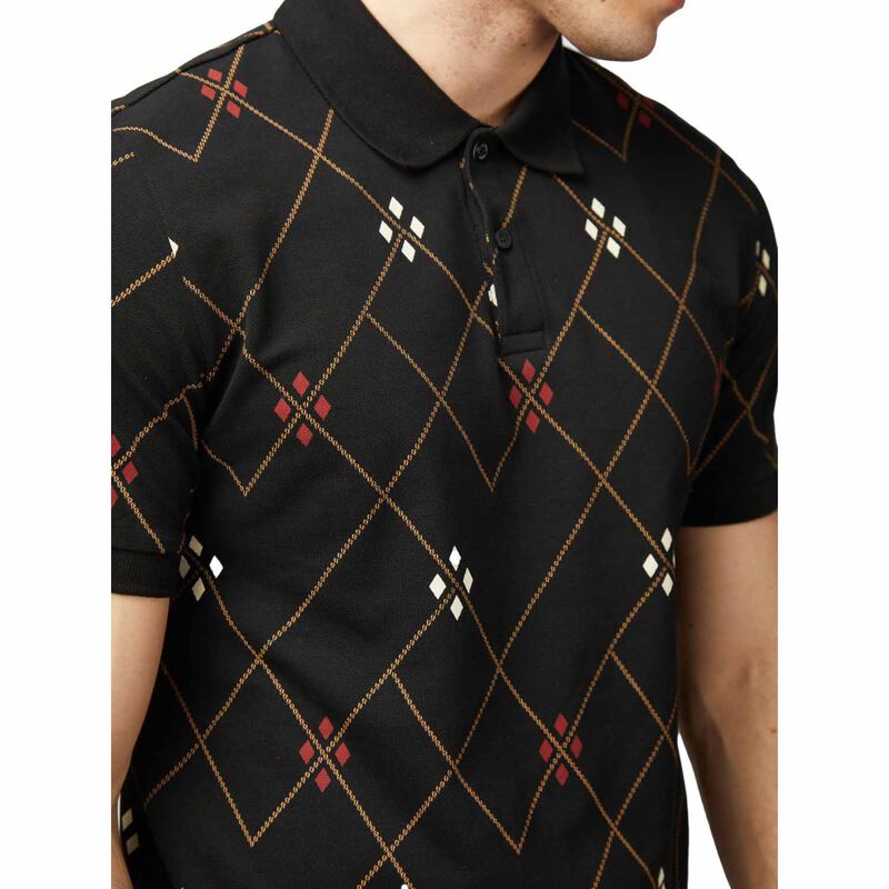 Ben Sherman Argyle Printed Polo image number 2