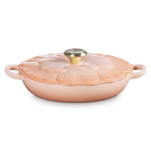 Le Creuset Signature Petal Shallow Casserole 26cm - Peche