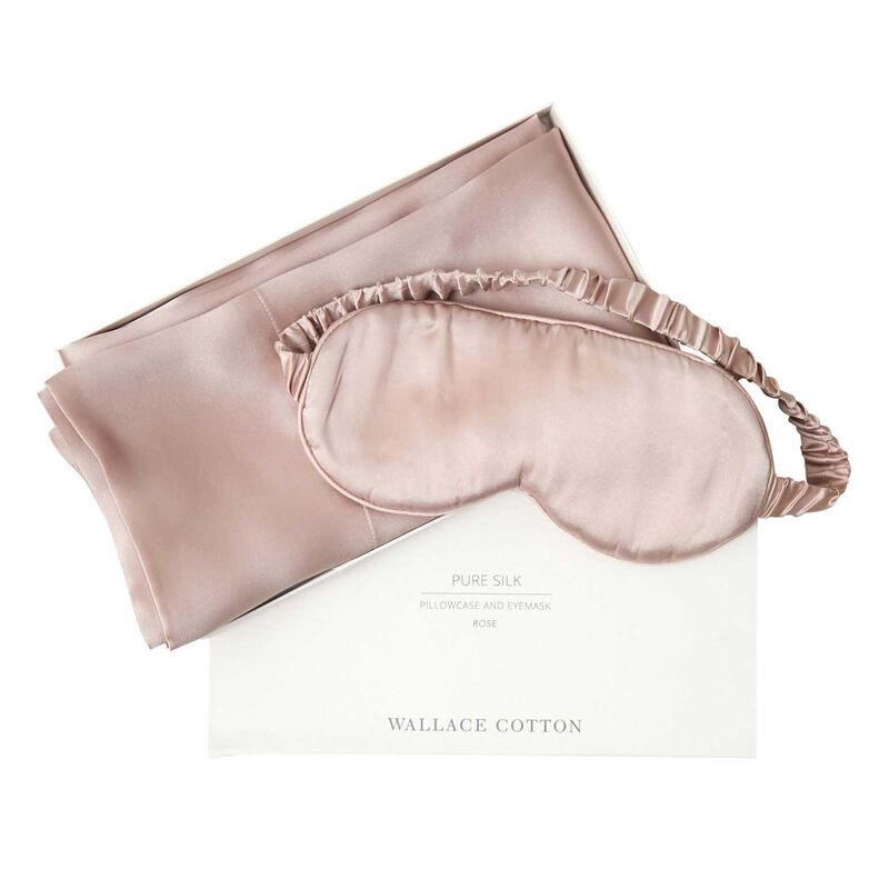 Wallace Cotton Silk Pillowcase & Eye Mask Gift Box Set image number 4