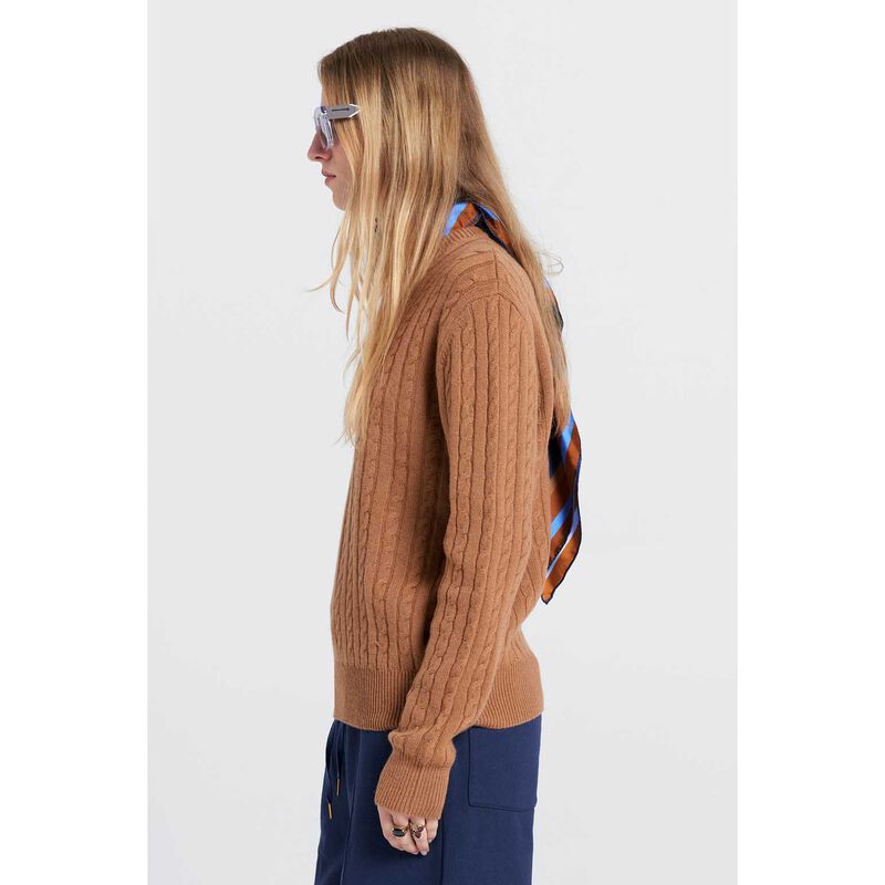 Karen Walker Classic Cable Knit Sweater image number 2