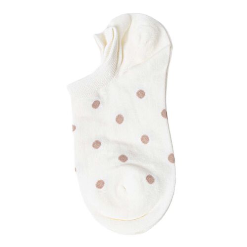 Stella + Gemma Socks Cream With Latte Dots