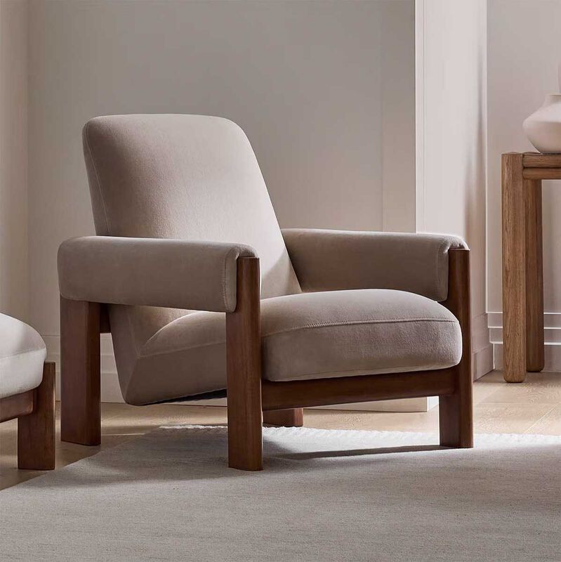 West Elm Nils Chair Clay image number 3