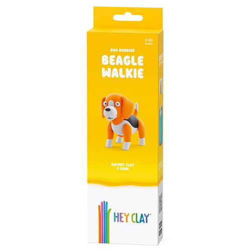 Hey Clay Beagle Walkie Series Dog Buddies 3 Cans