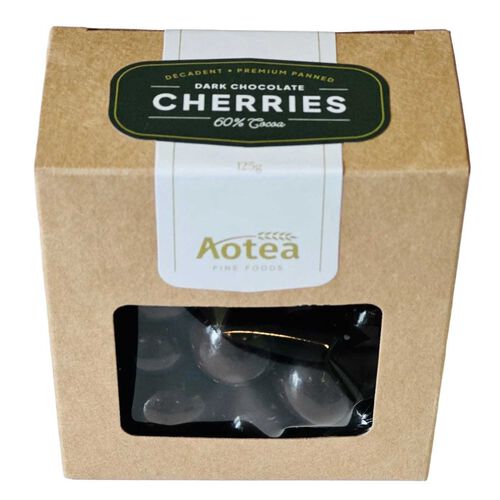 Aotea Fine Foods Dark Chocolate Cherries 125g