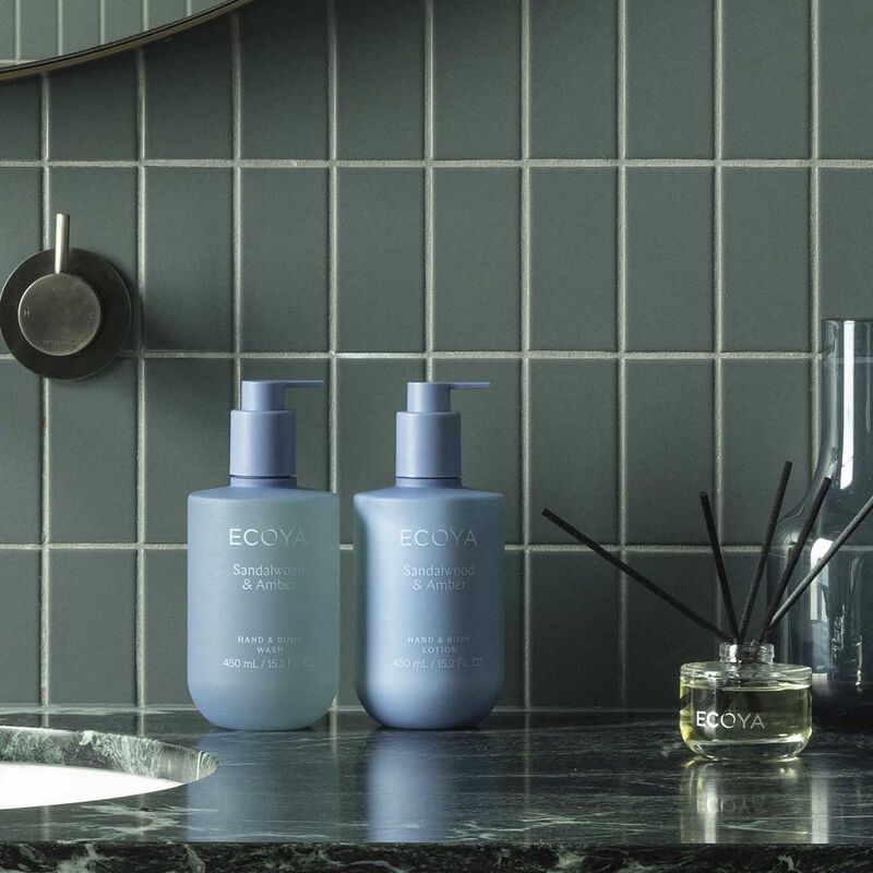 ECOYA Hand & Body Lotion Sandalwood & Amber 450ml image number 1