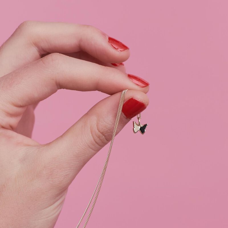 Karen Walker Mini Butterfly Necklace image number 2