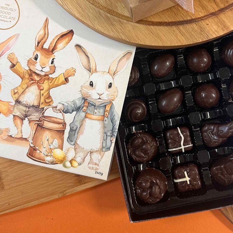 Seriously Good Chocolate Vintage Hare Box of 16 - Assorted Flavours image number 1
