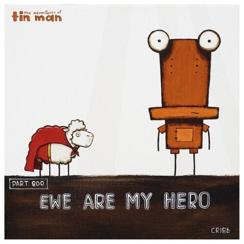 Tony Cribb Ewe Are My Hero Notecard