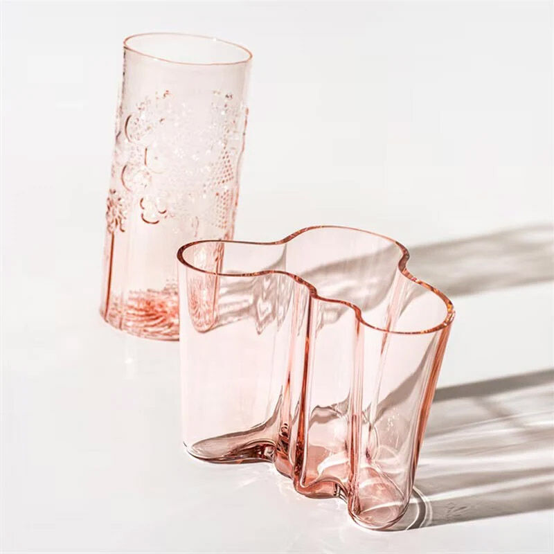 iittala Flora Vase 250mm Salmon Pink image number 2