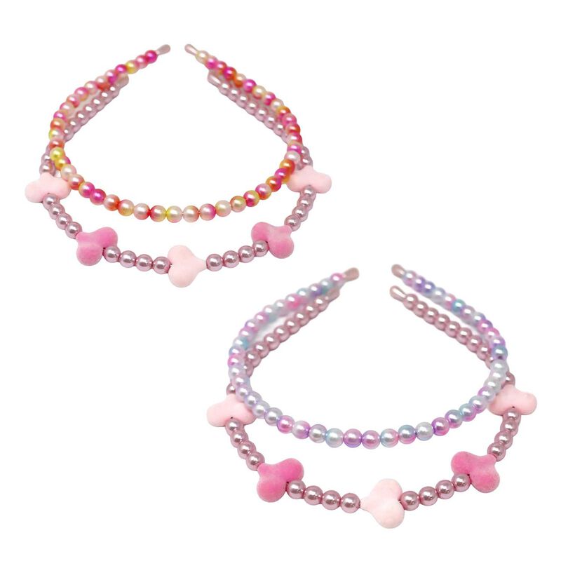 Pink Poppy Dance Beaded Headband - Assorted image number 0