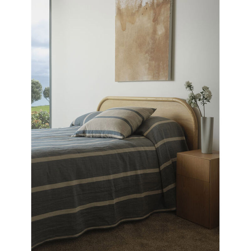 Citt&agrave; Carnival Euro Cushion Natural/Air Force Blue 65x65cm image number 1