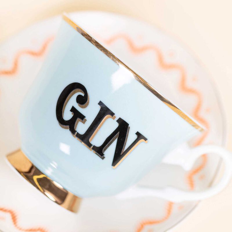 Yvonne Ellen Boozy Gin Teacup and Saucer image number 2