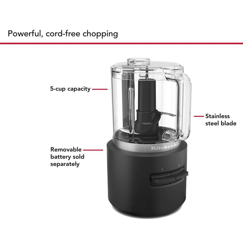 Kitchenaid Cordless Go 5 Cup Chopper image number 2
