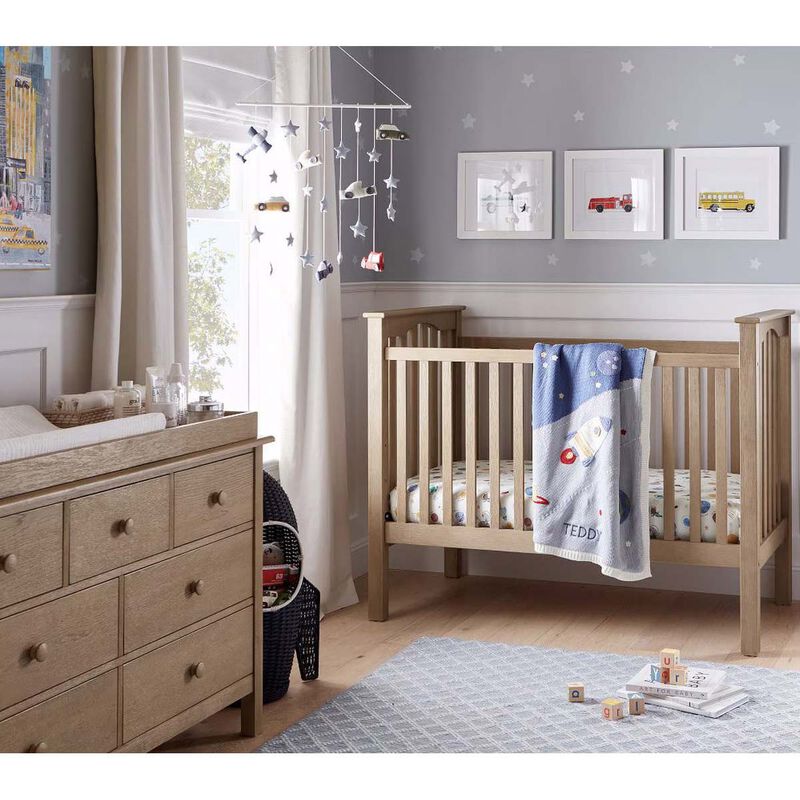 Pottery Barn Kids Organic Space Crib Fitted Sheet image number 1