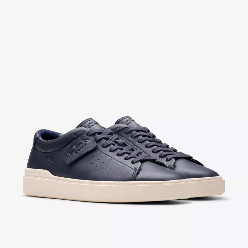 Clarks Mens Craft Swift Navy Leather image number 2