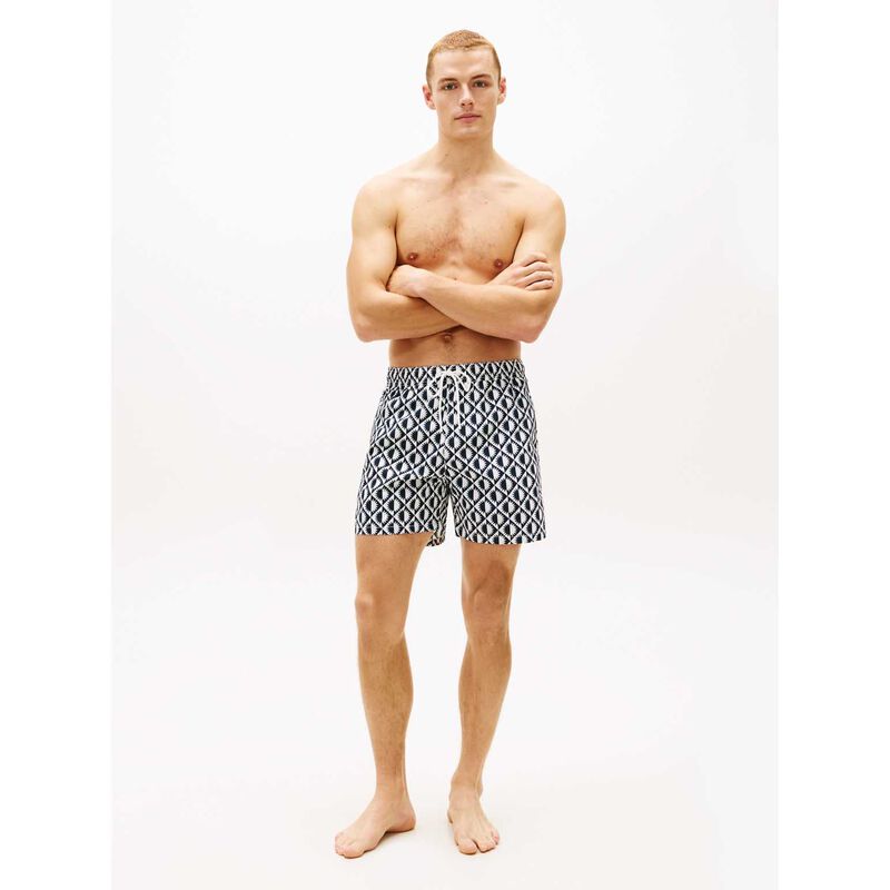 Tommy Hilfiger Print Mid Length Swim Trunks image number 3