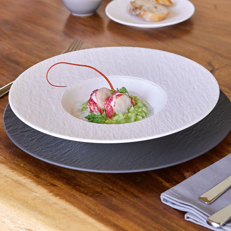 Villeroy & Boch Manufacture Rock Blanc Pasta Plate 28cm image number 2