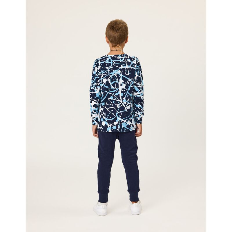 Radicool Dude Blue Splatter LS Tee image number 2