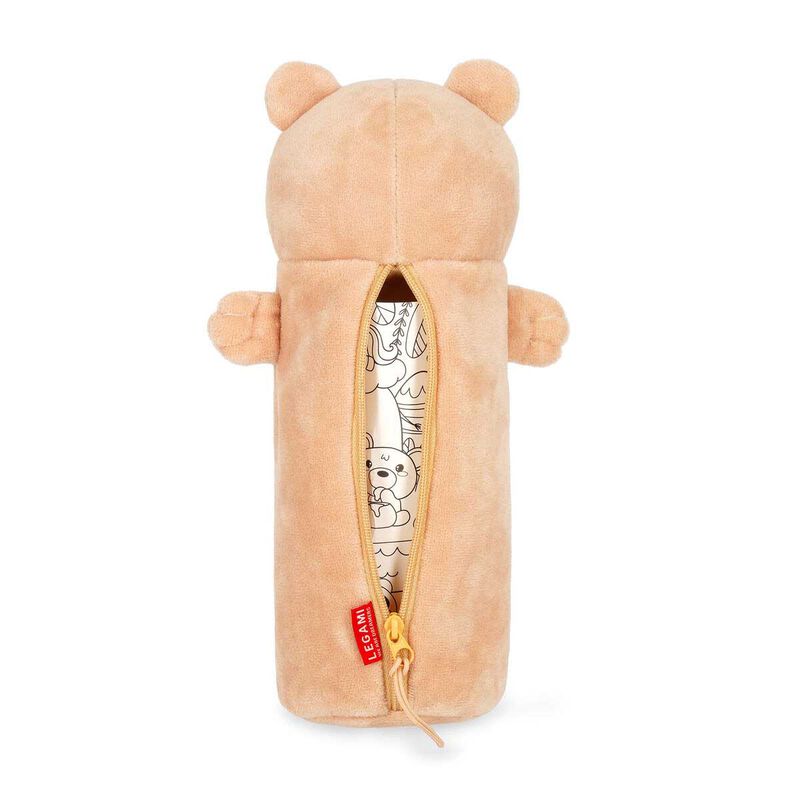 Legami Soft Plush Pencil Case - Teddy Bear image number 1