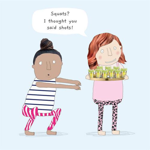 Rosie Made A Thing Squats Card
