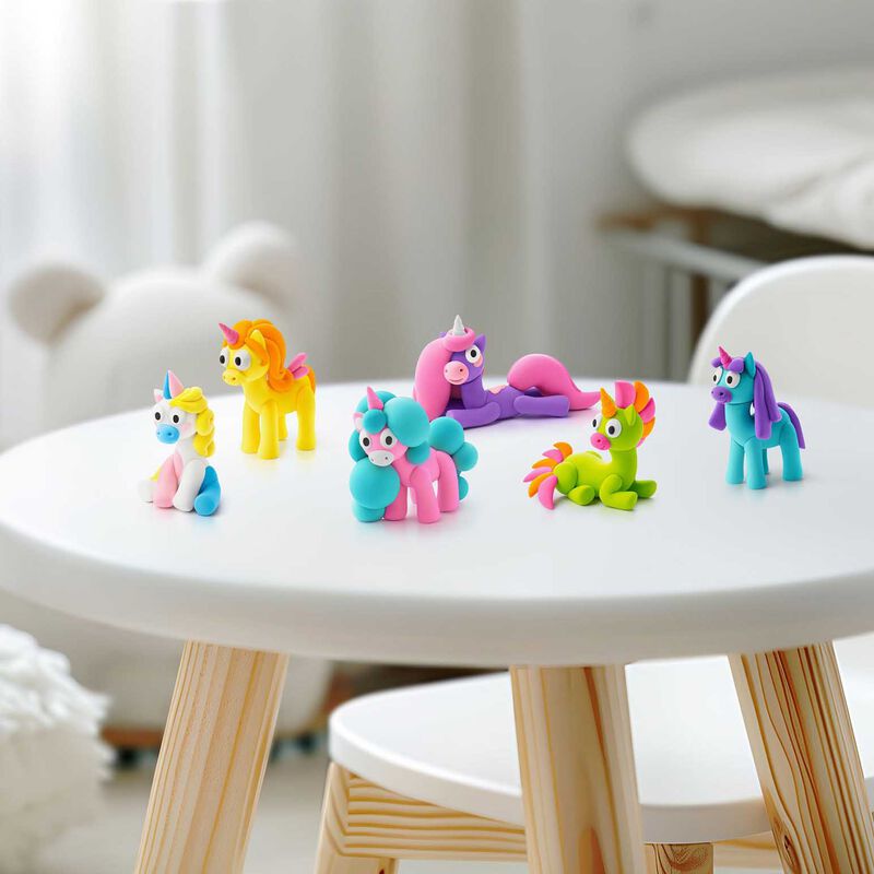 Hey Clay Rainbow Unicorns 15 Cans image number 1