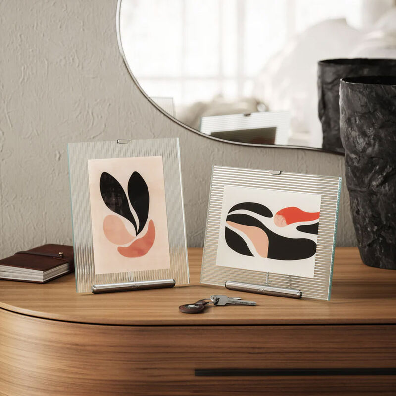 Umbra Flute Picture Frame 5x7 Chrome image number 1