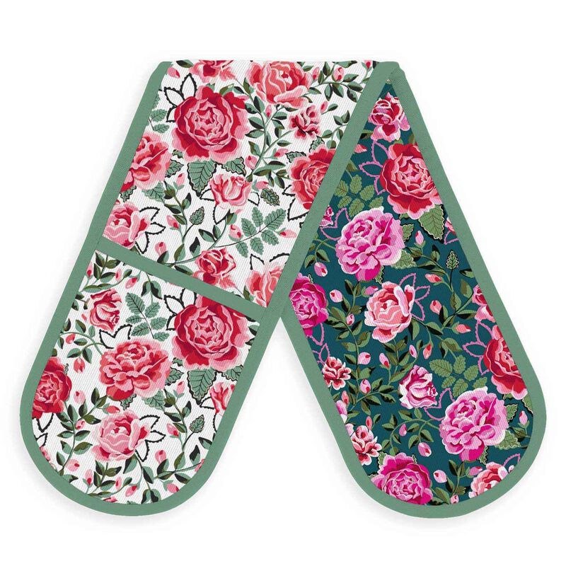 Cath Kidston Dolly Rose Double Oven Glove image number 0