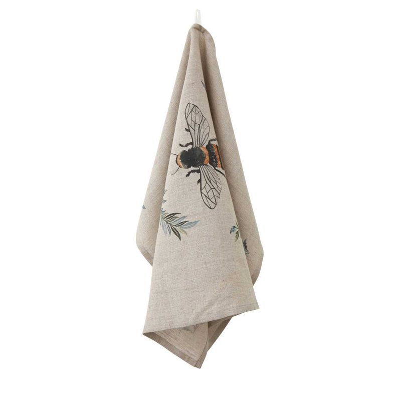 Wallace Cotton Honeybee Tea Towel image number 0