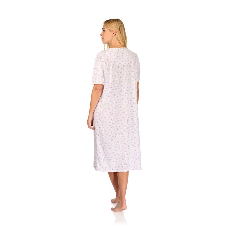 La Marquise Vintage Blossoms Cotton-Rich Jersey Short Sleeve Nightdress image number 4