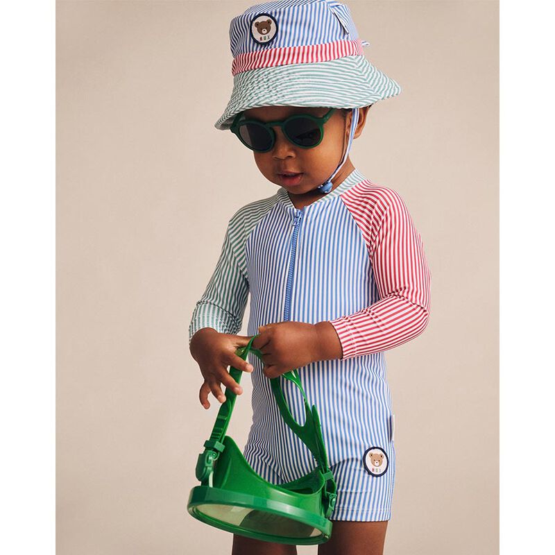 Huxbaby Spliced Stripe Swim Hat image number 3