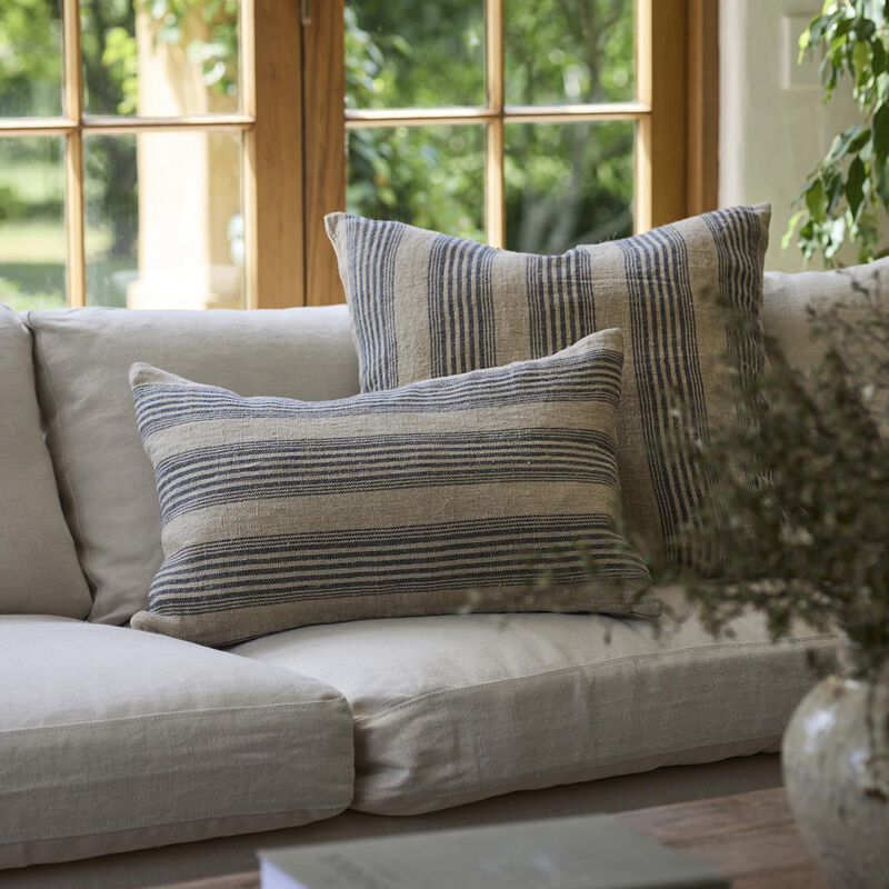 French Country Audry Stripe Cushion 60x60cm image number 1
