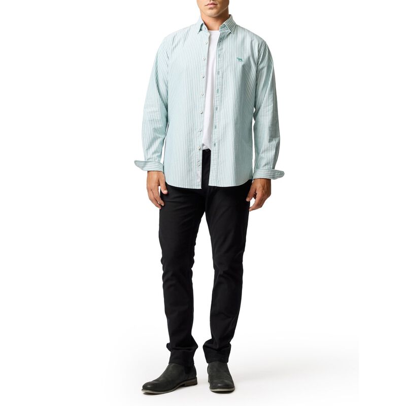 Rodd & Gunn Gunn Oxford Stripe 4 Ls Of Shirt image number 7