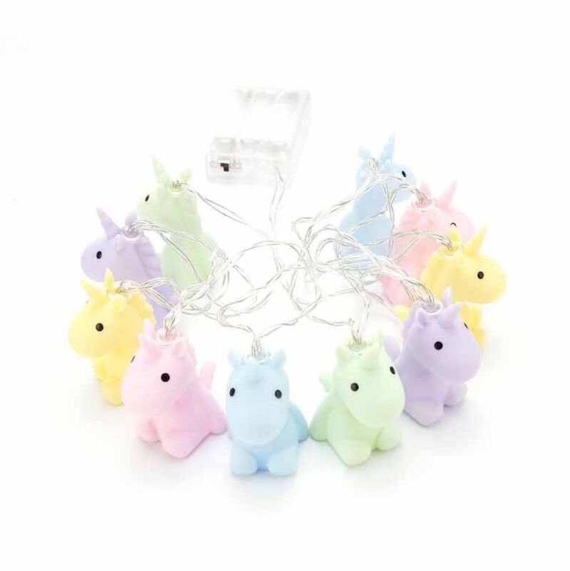 Stellar Haus Pastel Unicorns Fairy Lights String image number 2