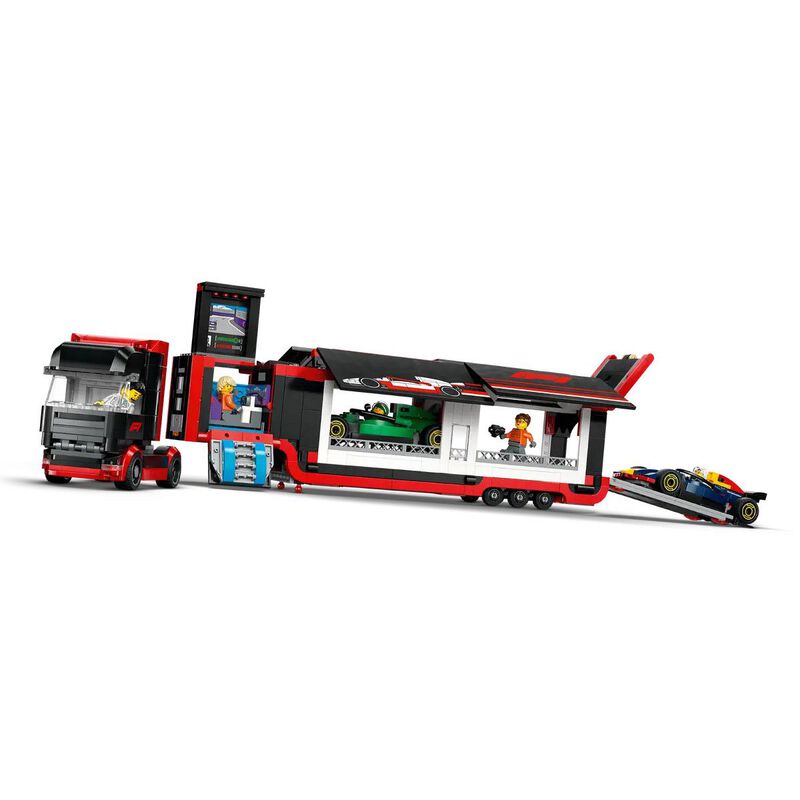 LEGO City F1® Truck with RB20 & AMR24 F1® Cars image number 1