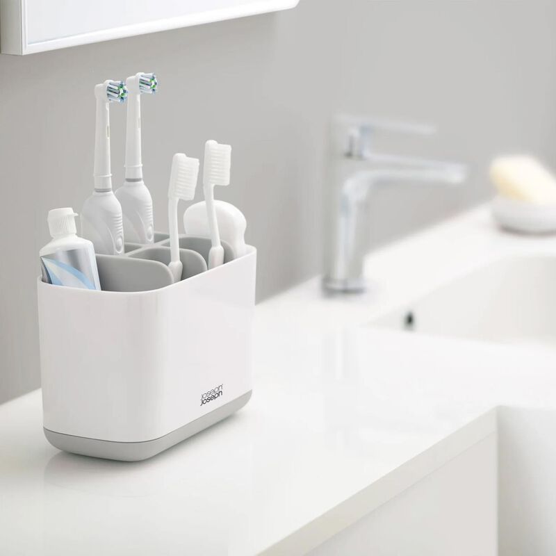 Joseph Joseph Easystore Large Toothbrush Caddy - Grey image number 2