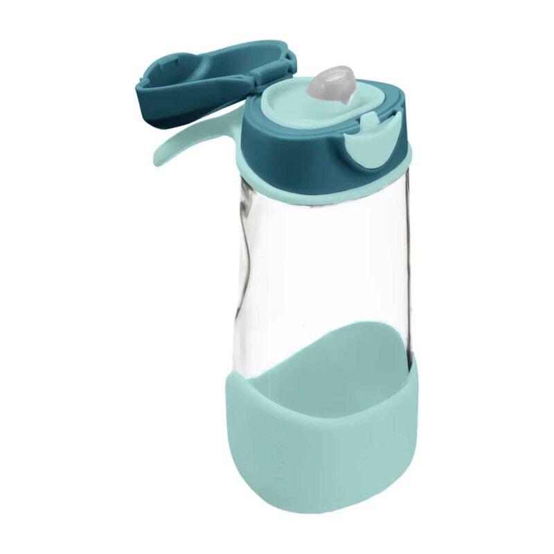 B.Box Sport Spout Drink Bottle 450ml - Emerald Forest image number 1